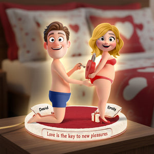 Love Is The Key Light Box Personalized Gifts For Couple 06OHQN081225