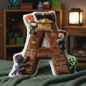 Pixel Adventure Alphabet Custom Shaped Pillow - Personalized Gifts For Kid 02tgta151225