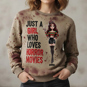 Personalized Halloween Gifts For Horror Movie Fans Sweatshirt 01natn110925