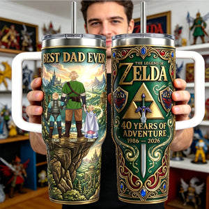 Legendary Adventure Dad 40oz Tumbler - Personalized Gifts For Father's Day Tumbler 021NATN050326HG