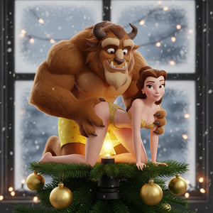Funny Fairy Tale Tree Topper Personalized Gifts For Couple 03TGDT181125