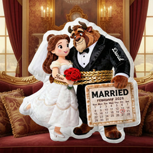 Married Couple Shaped Pillow - Personalized Anniversary Gifts For Couples 02NALU091225
