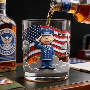 Millitary Forces Veteran Drinking Glass - Personalized Gifts For Veterans 05palu241225