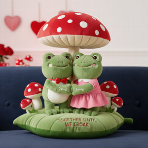 Together Until Croak Frog Couple Pillow - Personalized Gifts For Couples 03NAQN031225