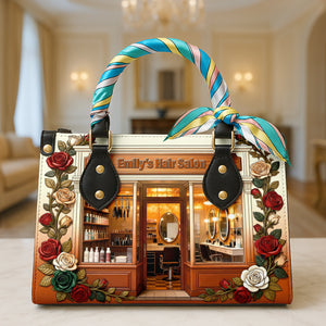 Hair Salon Leather Bag - Personalized Gifts For Hairdresser 02naqn060226