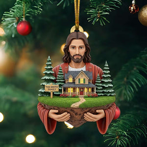 Blessed Family Christmas Ornament - Personalized Gift For Family 02TOLU130825