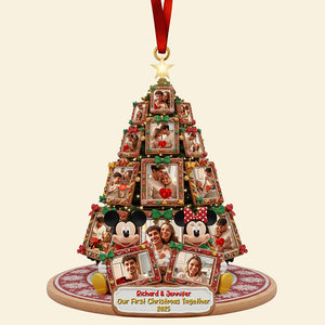 First Christmas Together Ornament - Custom Photo Gifts For Couple 06hyqn151025