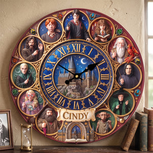 Fantasy Wizard Acrylic Hanging Wall Clock - Personalized Gifts For Fantasy Lovers 03hutn080726
