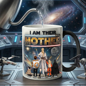 Sci-fi Space Mom And Kids Magic Ceramic Coffee Mug - Personalized Gifts For Mother's Day Magic Mug 04NATN070426HHHG