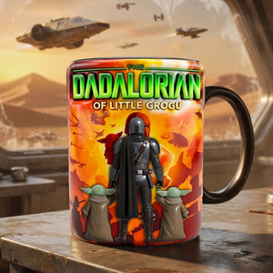 Space Warrior Dad Magic Mug - Personalized Father's Day Gifts 05OHLU050526