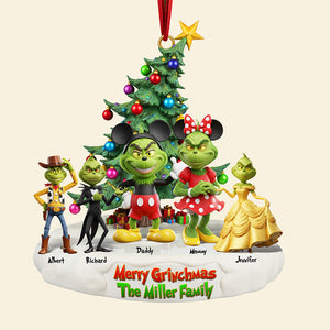 Playful Green Family Christmas Ornament - Personalized Gifts For Family 01naqn240925