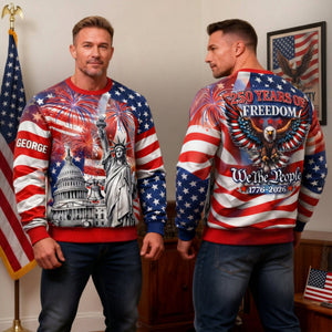 250th America Anniversary 3D Shirt - Personalized Gifts For Patriots 04hulu280126