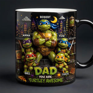 Funny Fighter Dad And Kids Magic Mug - Personalized Gifts For Dads 05todt300426