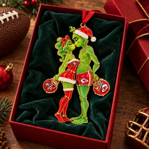 Furry Mischief Couple Acrylic Ornament - Personalized Christmas Gifts For Playful Sporty Couple 03hulu221026