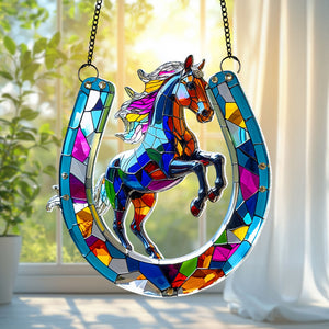 Personalized Gifts For Horse Lovers Suncatcher Ornament 01tgtn100725