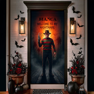 Horror Character Door Cover - Personalized Gifts For Horror Lovers 02pgta200825