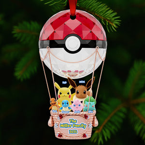 Family Hot Air Balloon Christmas Ornament Personalized Gifts For Family 02NADT270925