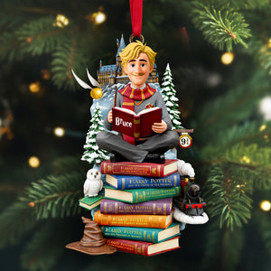 Book Lovers Ornament Personalized Christmas Gift 05HULU161025