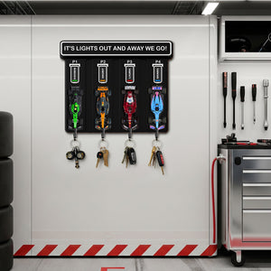 Pit Stop Racing Car Key Hanger - Personalized Gifts For Car Lovers 03HYLU100925