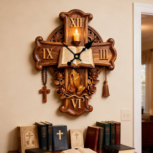 Faith Prayer Acrylic Clock – Gifts For Christians 01palu251225