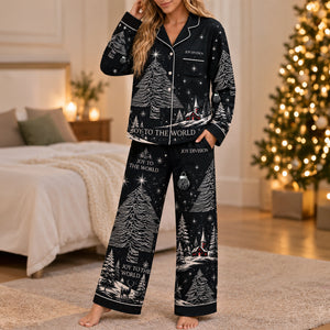Joy Division Christmas Pajama Set, Personalized Gifts For Music Lovers 05QHTN011026