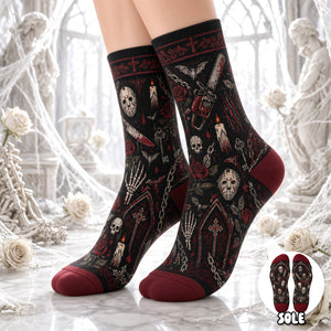 Scary Villain Socks - Personalized Gifts For Horror Lovers 02hadh160926