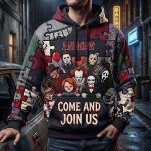 Creepy Friends Shirt - Personalized Gifts For Horror Movie Lovers 01pata170826