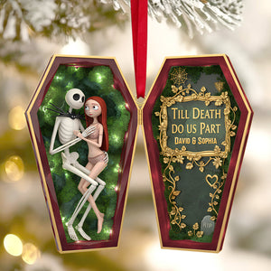 Personalized Spooky Gifts For Couple Christmas Ornament 07ohtn151025