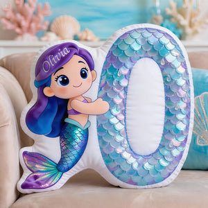 Mermaid Alphabet Pillow Personalized Gifts For Kids 03TGDT151225