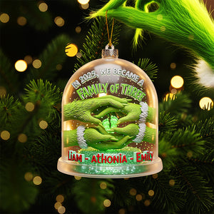 Green Family Ornament - Personalized Gifts For Family 04tgta220825