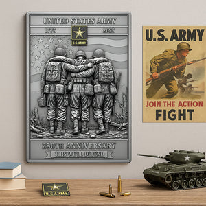 Legacy of Service Metal Sign – Personalized Gifts For Soldier 03ohqn300625