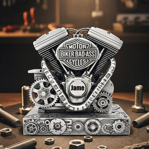 Strong Motorcycle Engine Acrylic Plaque - Personalized Gifts For Bikers 03QHLU170925