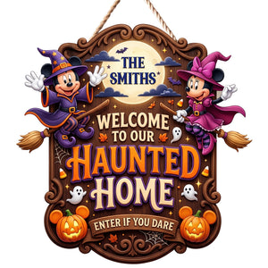Enter If You Dare Acrylic Sign - Personalized Spooky Gifts For Family 01toqn310726