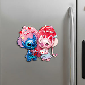 Cute Alien Couple Personalized Gifts For Couple Acrylic Fridge Magnet 06pgtn261125