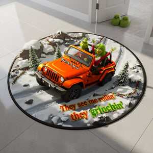Off Road Car Lover Couple Custom Shape Doormat - Personalized Gifts For Couple Christmas Doormat 03KILU301025