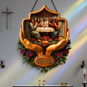 Christian Family Wood Sign - Personalized Gifts For Family 01tota040925