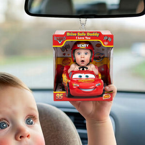 Drive Safe Daddy Car Ornament - Custom Photo Gifts For Dads 02nalu040526