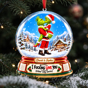 Furry Naughty Couple Ornament - Personalized Christmas Gifts For Couples 05tyta161026