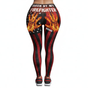 Firefighter Wife Leggings Personalized Gifts For Women 03NAQN081025