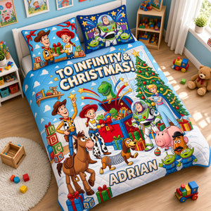 Friends Adventure Christmas Quilt Bed Set - Personalized Gifts For Christmas 06tydh221026
