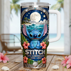 25th Anniversary Space Creature 40oz Tumbler - Personalized Anniversary Gift 03NATA090326