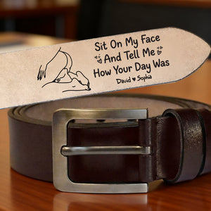 Naughty Couple Secret Message Men's Belt - Personalized Gifts For Him 02hulu120226
