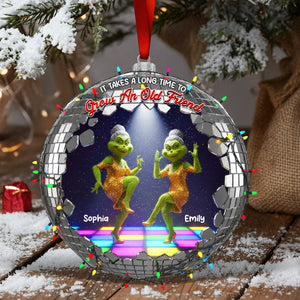 Green Monster Friends Acrylic Ornament - Personalized Gift For Besties 01TOQN051125