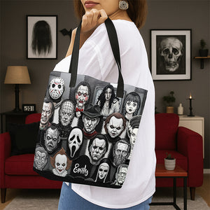 Horror Patches Tote Bag, Personalized Gifts For Horror Movie Fans 06qhqn080825