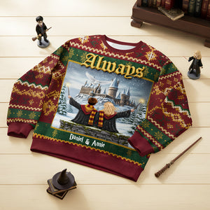 Enchanted Couple Ugly Sweater - Personalized Gifts For Couple 03HULU141025