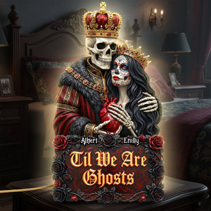 Gothic Skeleton Couple Acrylic Light Box – Personalized Gifts For Couple 04huqn091225