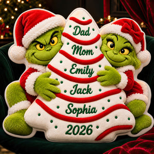 Family Christmas Tree Pillow - Personalized Gifts For Family 05nadt161026