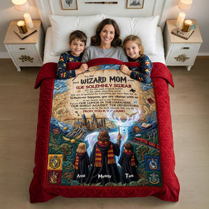Fantasy World Mom And Kids Blanket - Personalized Gifts For Mother's Day Blanket 01HUDT130426