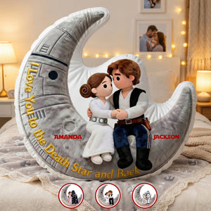 Starlit Moon Couple Pillow - Personalized Gift For Couples 03OHMG121225