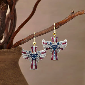 American Cross Earrings - Personalized Gifts For Christian 04tgmg080725-Homacus